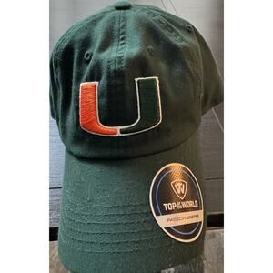 Miami Hurricanes NCAA Top Of The World One Fit Men's Hat